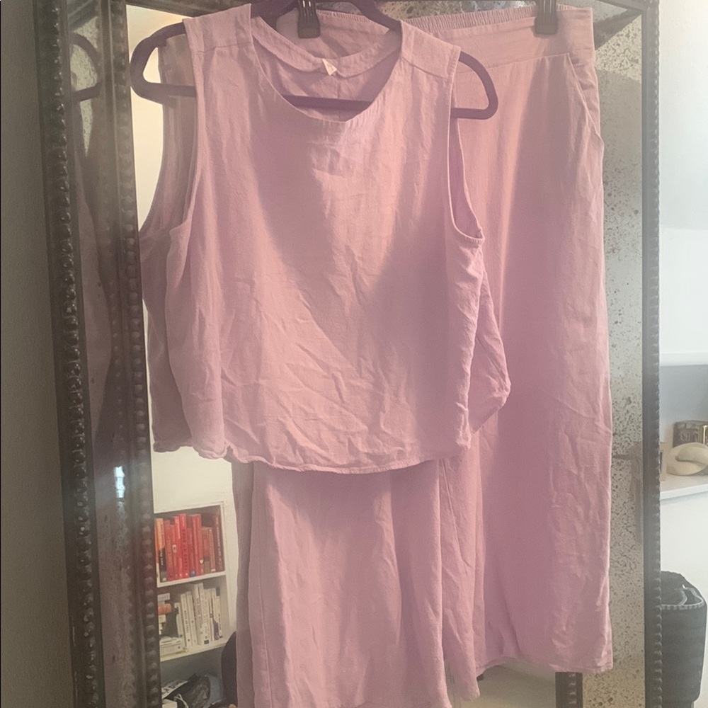 Women's Lavender linen set